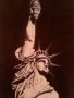 La statua della libertà (biro nera su cartoncino)